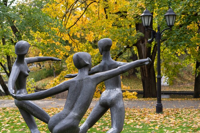 Discover Riga Bike Tour - Kronvalda Park, the canal, and the Freedom Monument