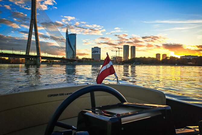 Private Boat Tour experience in Riga (City Canal and Daugava) - Opera, railway station, market, and bus station