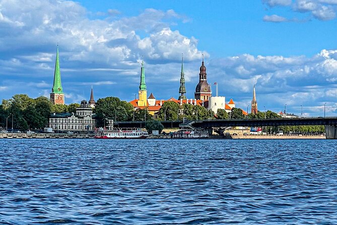 Riga Sightseeing Tour by Canal Boat with Audioguide - The Latvian National Opera and the Stockmann Tunnel
