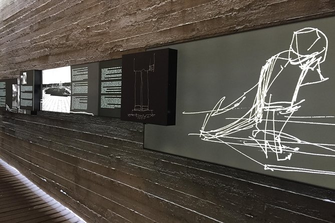 Visit of Salaspils Memorial Ensemble - Walking beneath the 100-metre wall